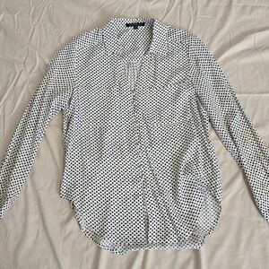 Velvet Heart Black and White Dotted Shirt